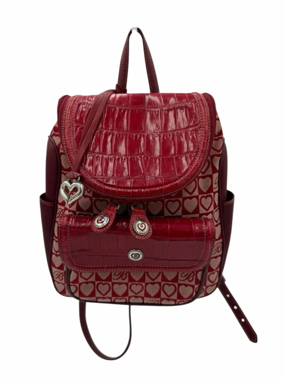 brighton backpack purse leather Bandana Love Introducing the Brighton Black Kirby Carry Brighton Red Croc Leather Heart